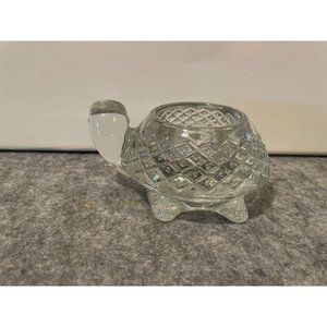 Avon Glass Turtle Candle Holder    #1297